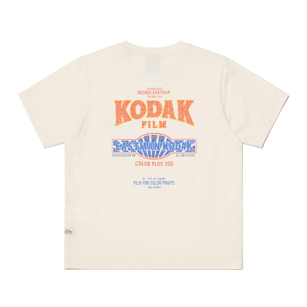 KODAK [Women] Color Plus 200 | Snow Wash Graphic Short Sleeve T-Shirt — K6222WRS11 IVR — image 4