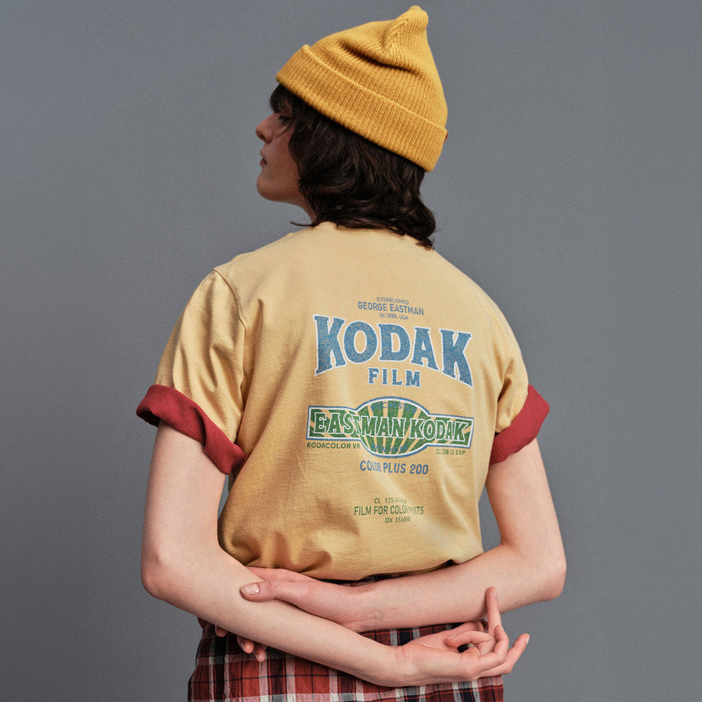 KODAK [Women] Color Plus 200 | Snow Wash Graphic Short Sleeve T-Shirt — K6222WRS11 YLW — image 6