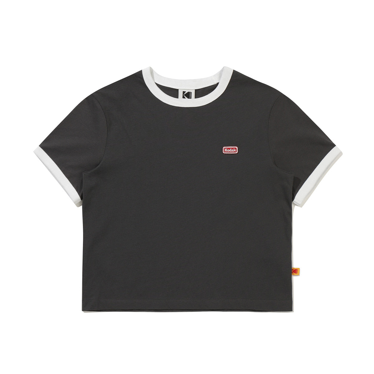 KODAK [Women] Breeze Pop | Logo Graphic Short Sleeve Ringer T-Shirt — K6222WRS54 CHC — image 2