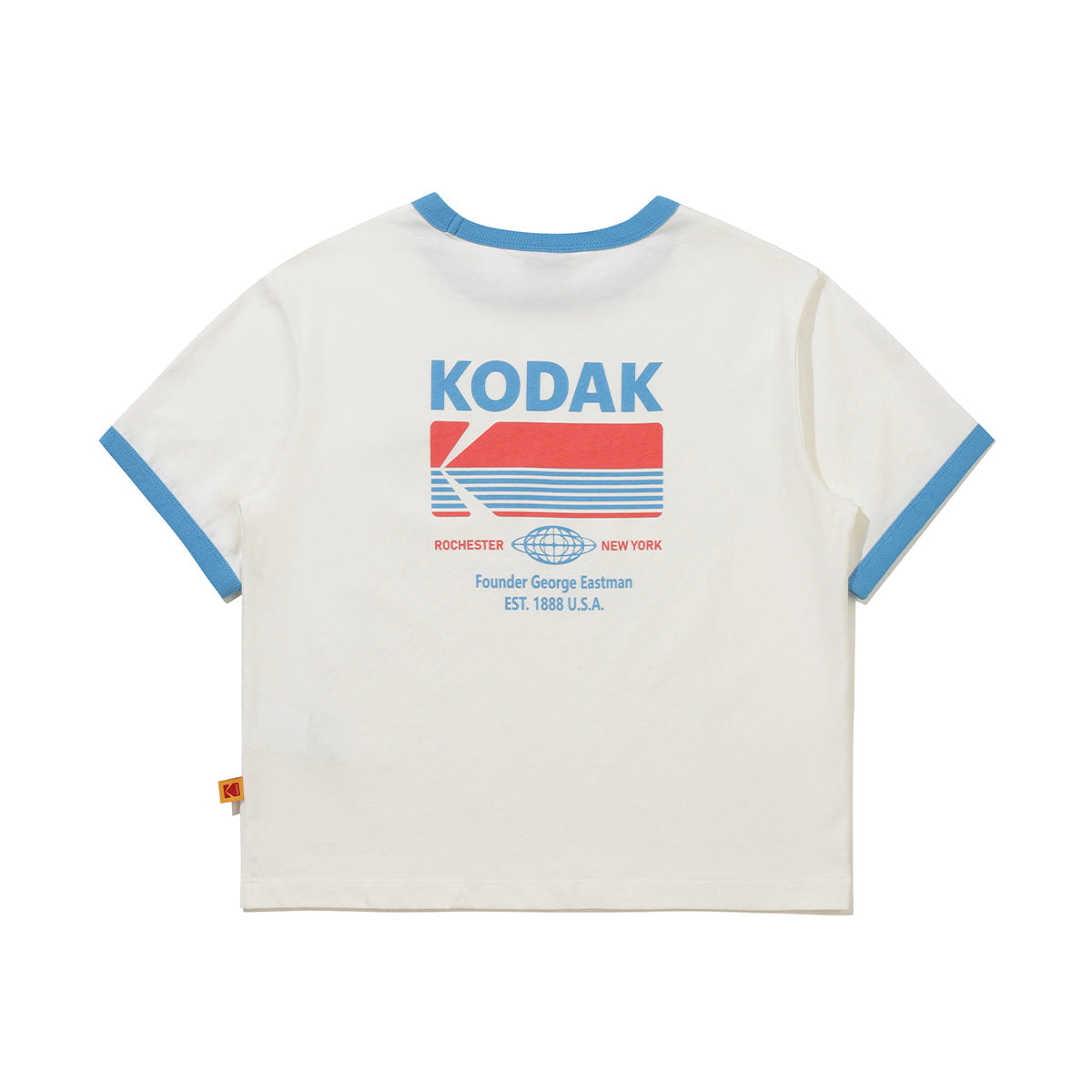 KODAK [Women] Breeze Pop | Logo Graphic Short Sleeve Ringer T-Shirt — K6222WRS54 IVR — image 4