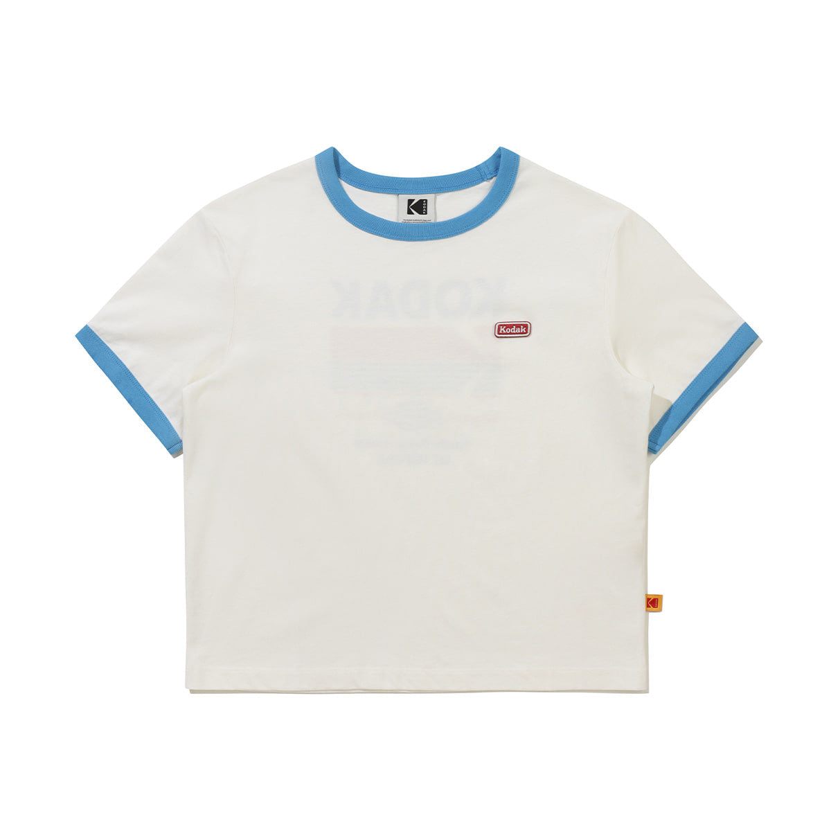 KODAK [Women] Breeze Pop | Logo Graphic Short Sleeve Ringer T-Shirt — K6222WRS54 IVR — image 5
