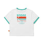 KODAK [Women] Breeze Pop | Logo Graphic Short Sleeve Ringer T-Shirt — K6222WRS54 WHT — image 7