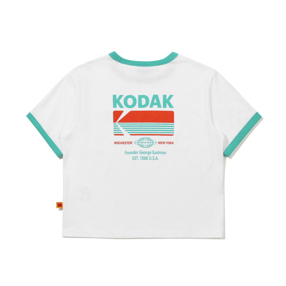 KODAK [Women] Breeze Pop | Logo Graphic Short Sleeve Ringer T-Shirt — K6222WRS54 WHT — image 7
