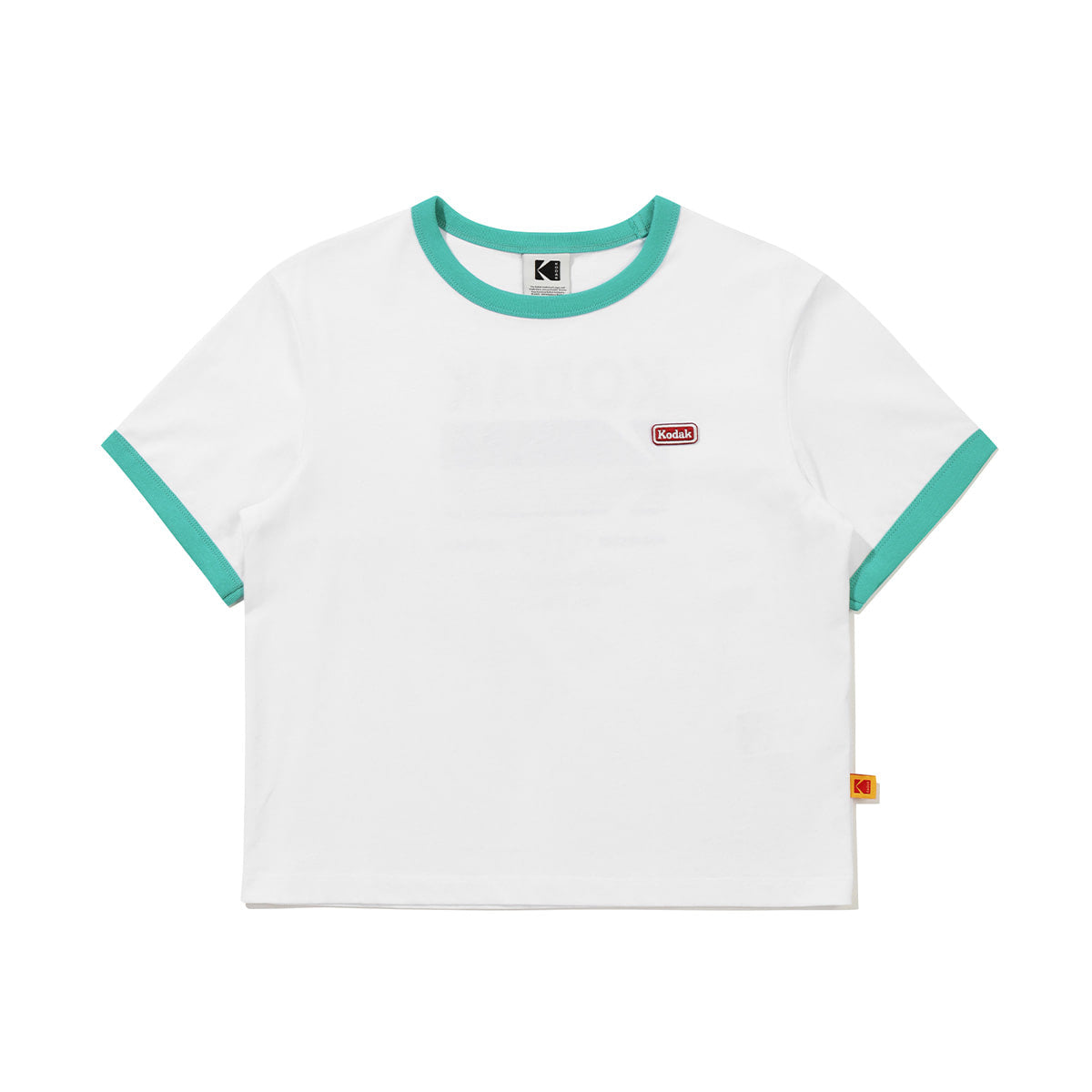 KODAK [Women] Breeze Pop | Logo Graphic Short Sleeve Ringer T-Shirt — K6222WRS54 WHT — image 9