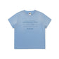 KODAK [Women] Flash Washing | Blur Washing Lettering Graphic Semi-Cropped Short Sleeve T-Shirt — K6322WRSB1 BLU — image 1