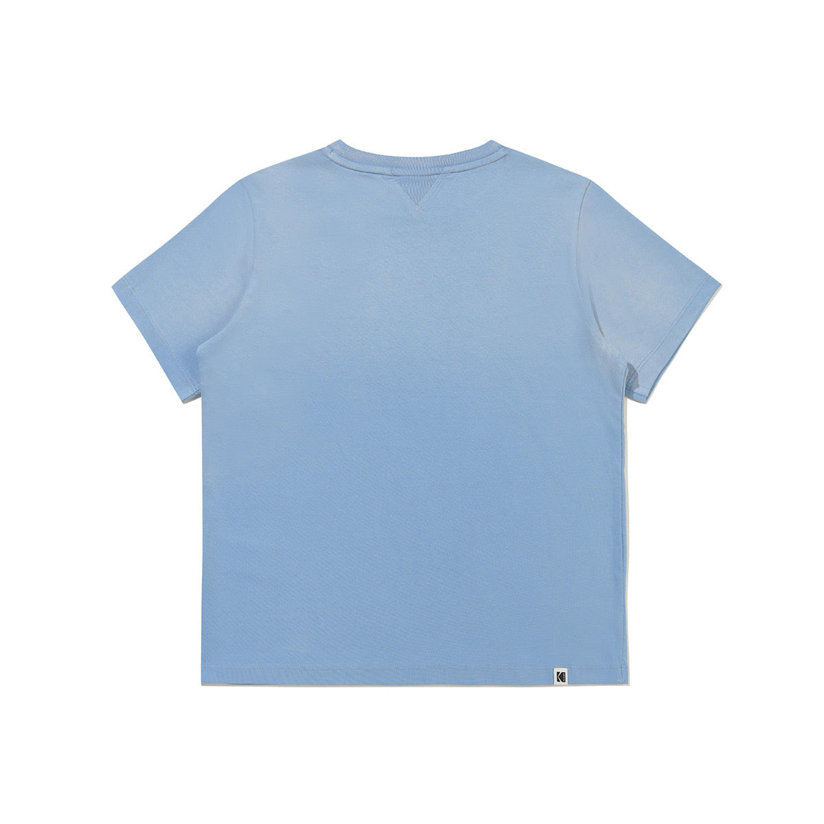 KODAK [Women] Flash Washing | Blur Washing Lettering Graphic Semi-Cropped Short Sleeve T-Shirt — K6322WRSB1 BLU — image 2
