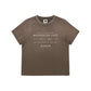 KODAK [Women] Flash Washing | Blur Washing Lettering Graphic Semi-Cropped Short Sleeve T-Shirt — K6322WRSB1 BRW — image 4