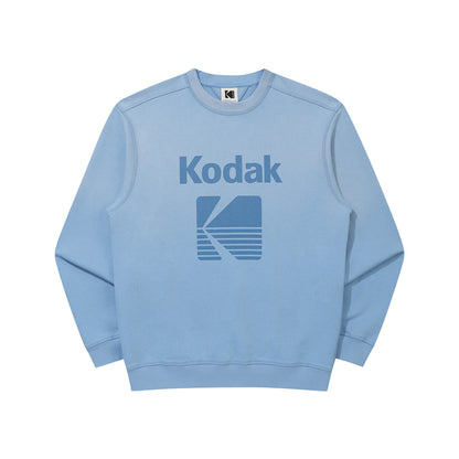 Flash Wash | Blur Washed Logo Oversized Sweatshirt
