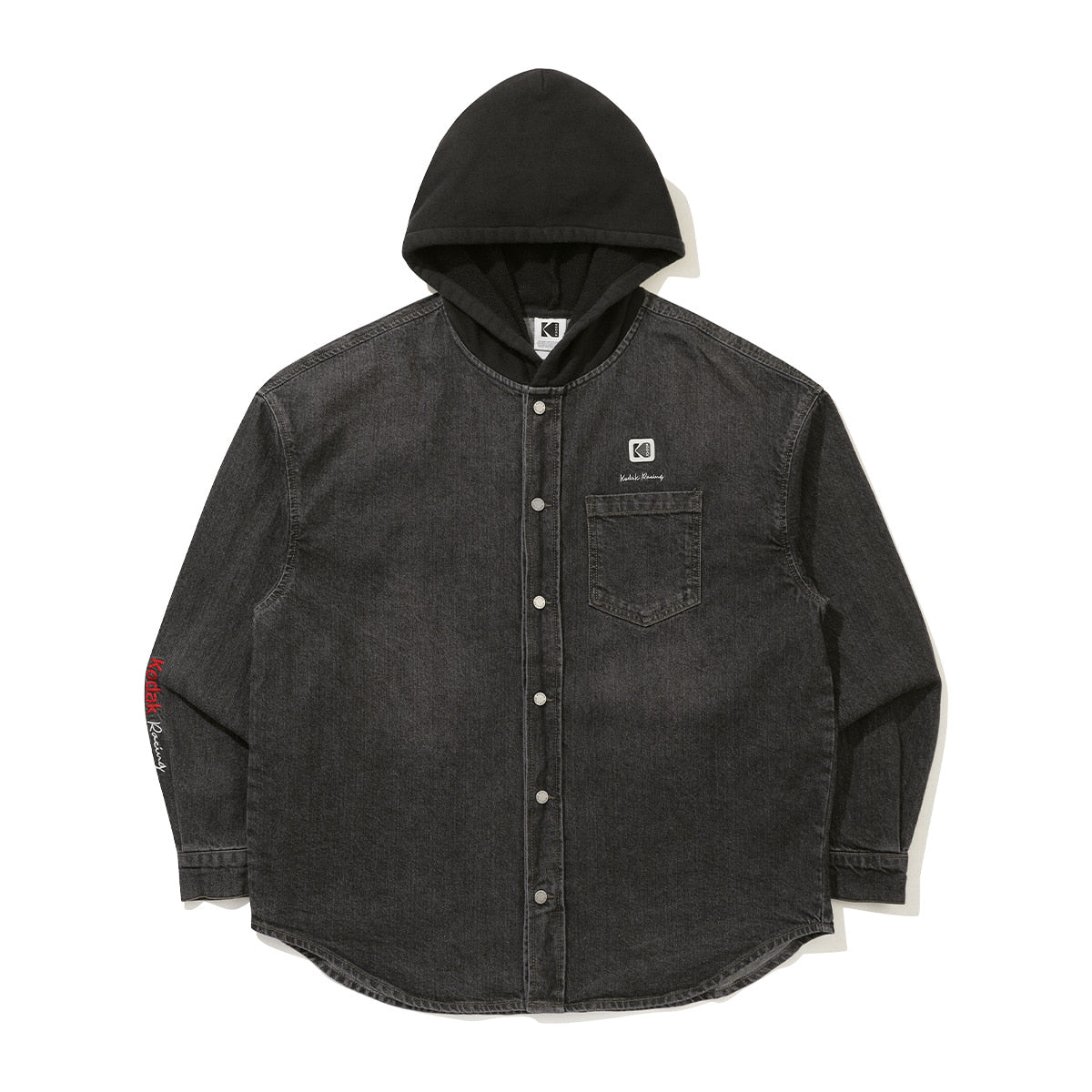 KODAK Flash Washing | RGB Layered Denim Hooded Shacket — K6323WJK92 CHC — image 1