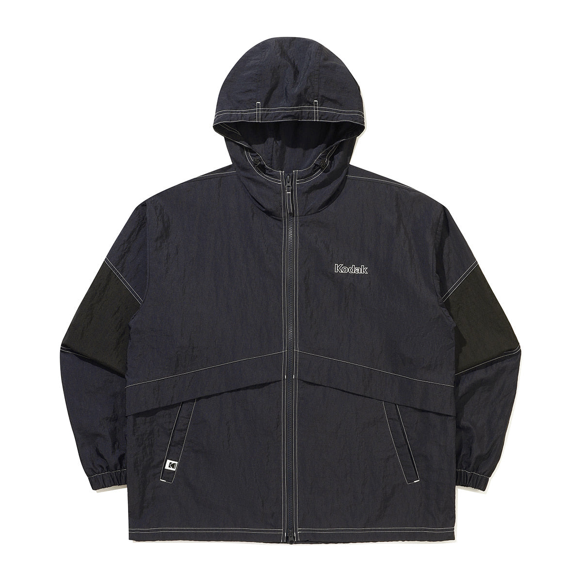 KODAK Flash Washing | Colour-Block Zip-Up Hooded Jacket — K6323WJKK1 CHC — image 1
