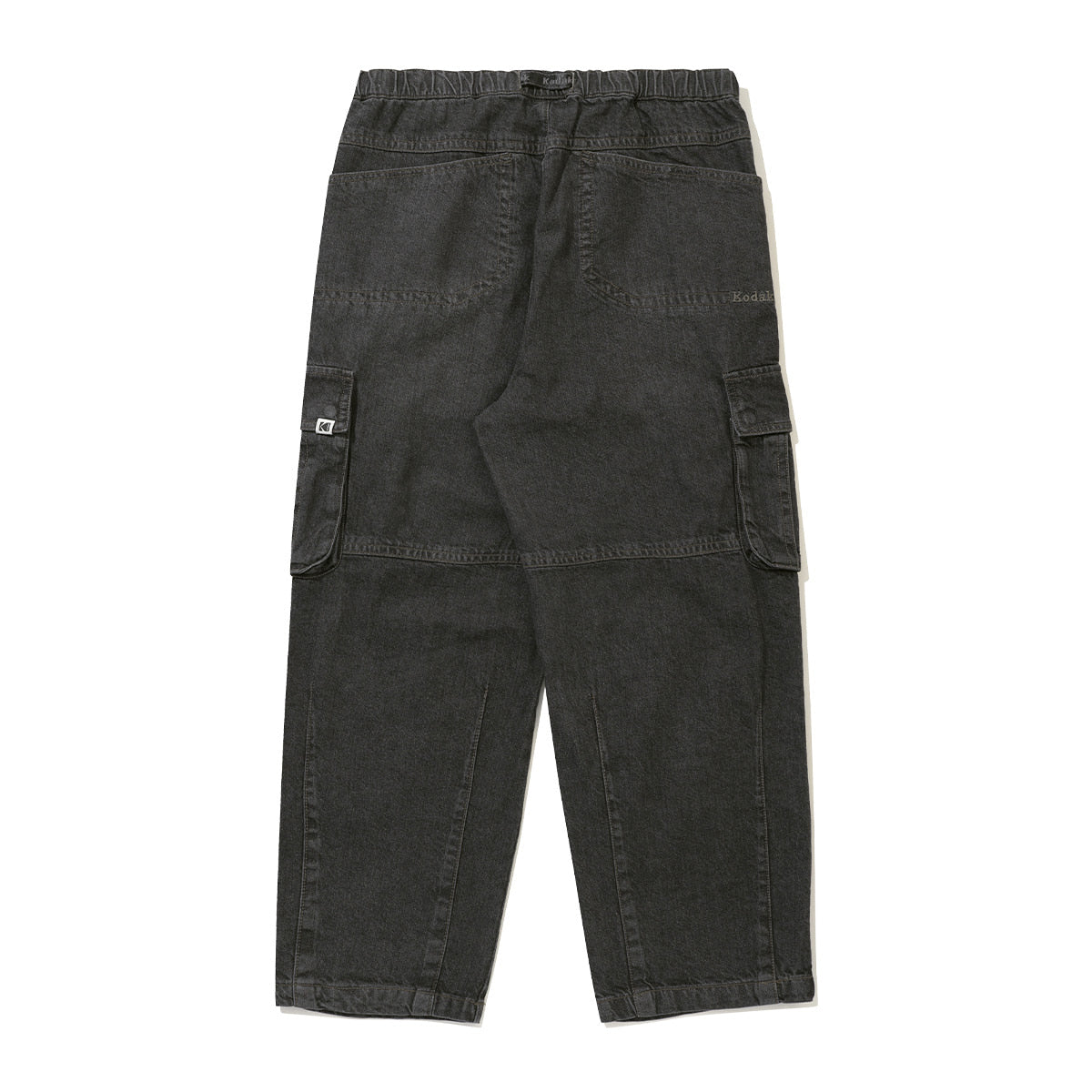 KODAK Flashing Washing | RGB Denim Balloon Fit Cargo Trousers — K6323WPT85 BLK — image 2