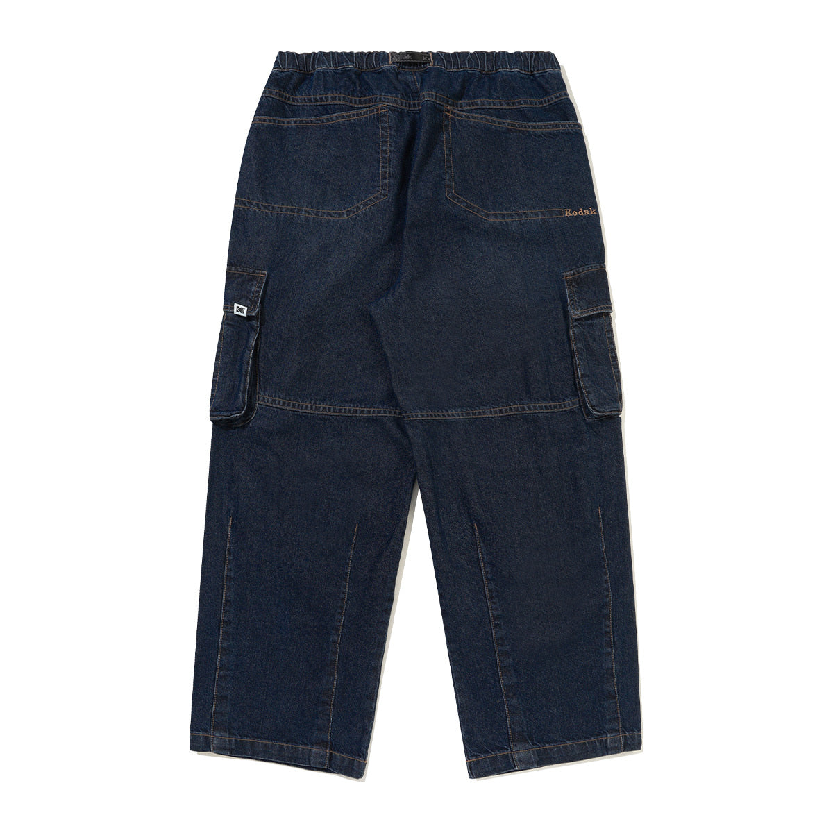 KODAK Flashing Washing | RGB Denim Balloon Fit Cargo Trousers — K6323WPT85 BLU — image 5