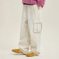 KODAK Flashing Washing | RGB Denim Balloon Fit Cargo Trousers — K6323WPT85 IVR — image 7