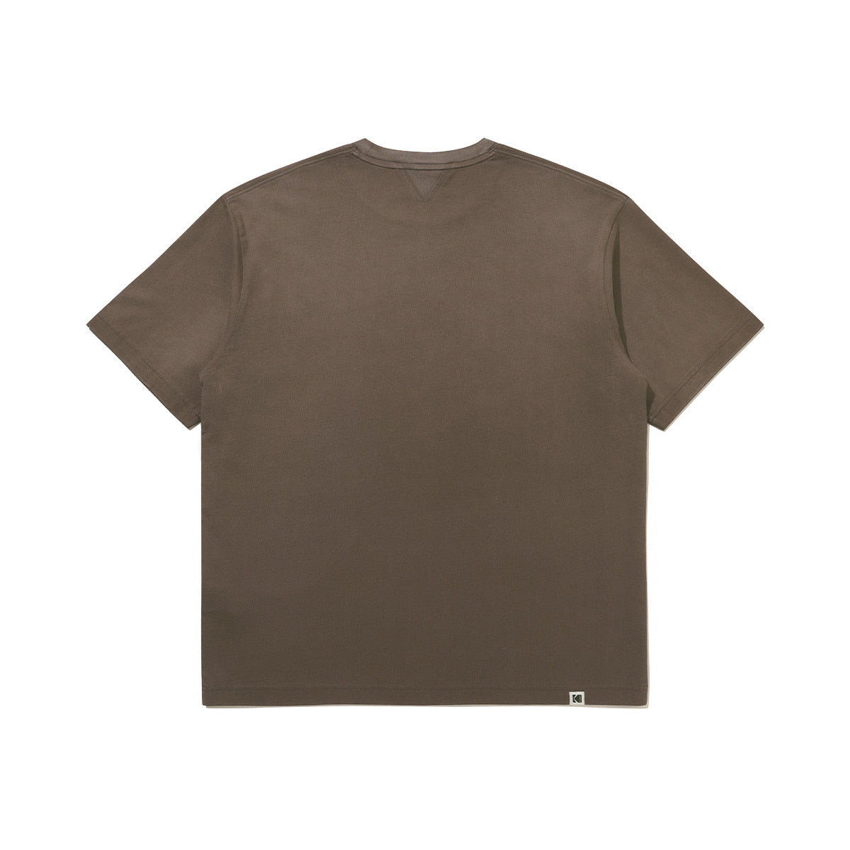 KODAK Flash Washing | Blur Washing Logo Semi-Oversized Short Sleeve T-Shirt — K6323WRSB1 BRW — image 5