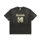 KODAK Flash Washing | Blur Washing Logo Semi-Oversized Short Sleeve T-Shirt — K6323WRSB1 CHC — image 7
