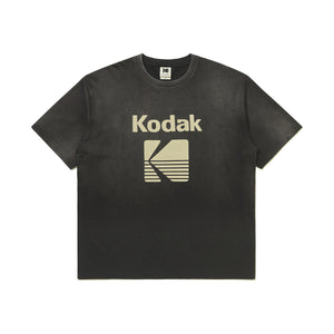 KODAK Flash Washing | Blur Washing Logo Semi-Oversized Short Sleeve T-Shirt — K6323WRSB1 CHC — image 7