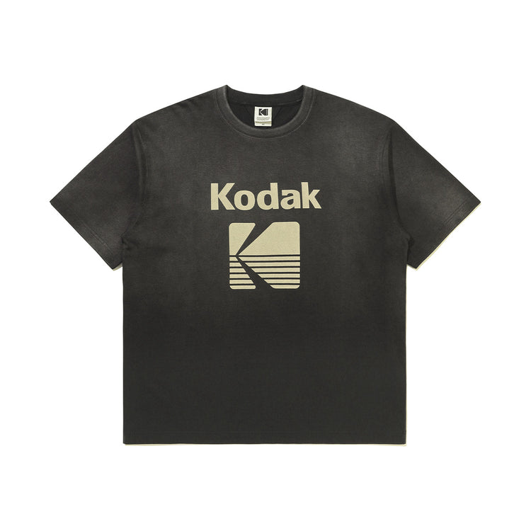 KODAK Flash Washing | Blur Washing Logo Semi-Oversized Short Sleeve T-Shirt — K6323WRSB1 CHC — image 7