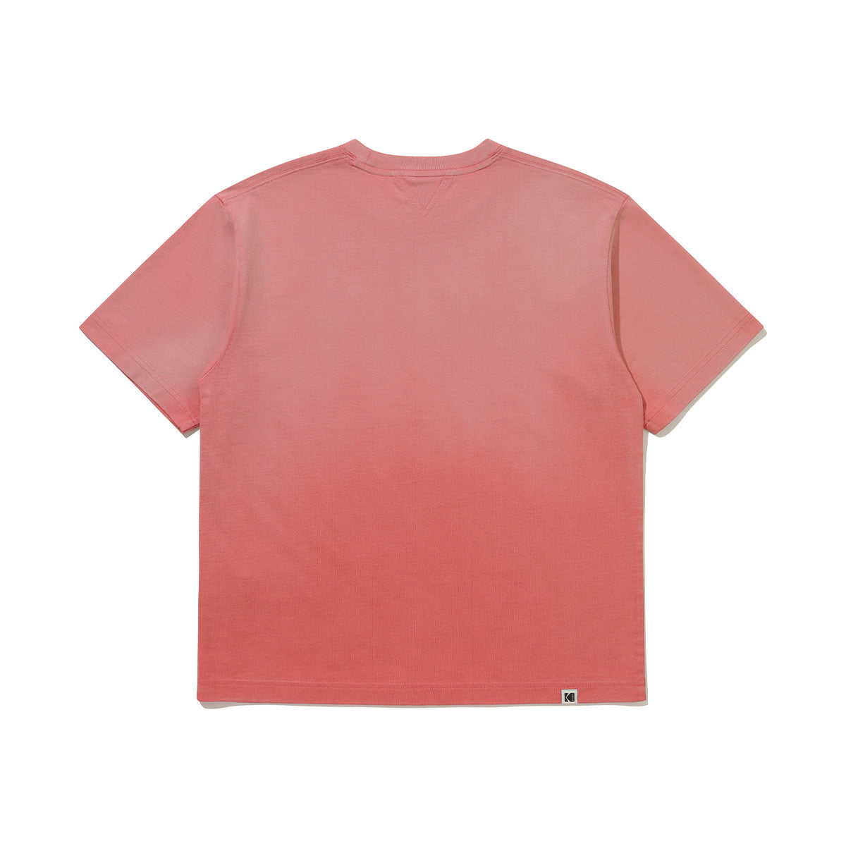 KODAK Flash Washing | Blur Washing Logo Semi-Oversized Short Sleeve T-Shirt — K6323WRSB1 PNK — image 11