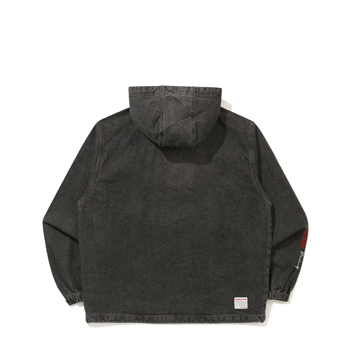 KODAK Flash Washing | RGB Denim Long Sleeve Half-Zip Hooded Anorak — K6323WWT91 CHC — image 2