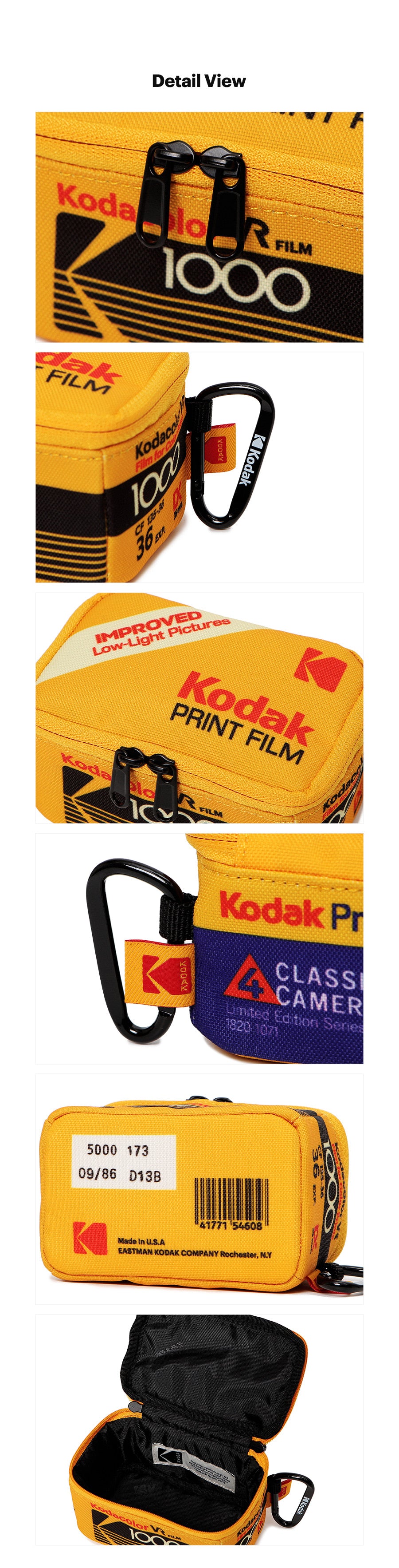 KODAK Archive | KODAK Film Box Zip Keyring Pouch — HQ detail photography