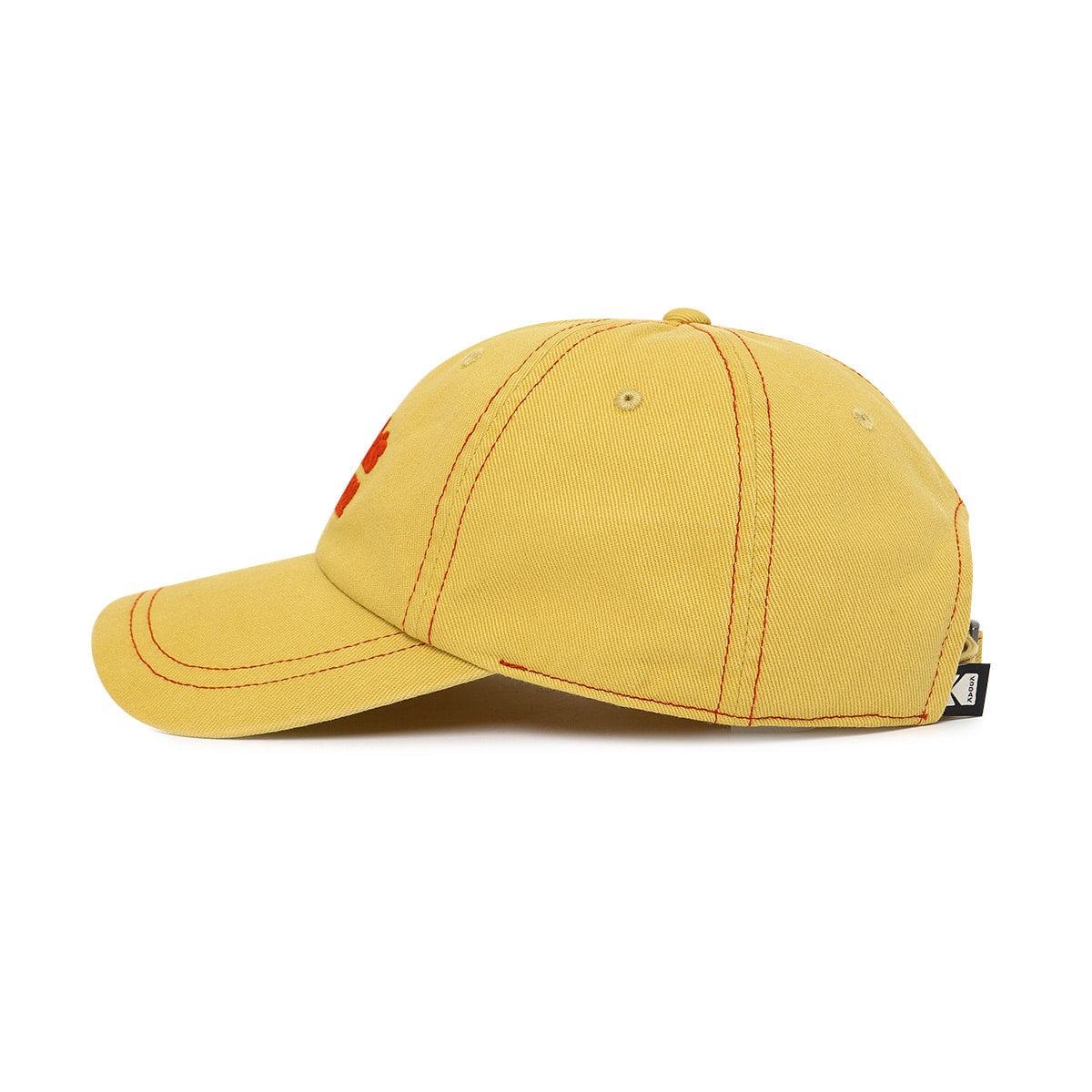 KODAK Racing | Photo Finish Washing Denim Oversized Ball Cap — Yellow — view 2