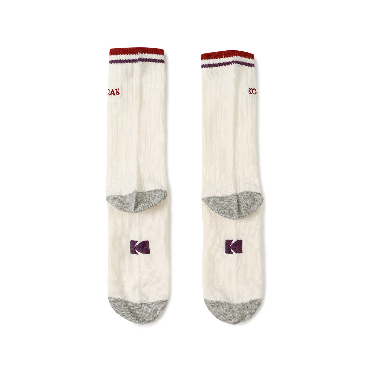 KODAK Double-Line Crew Socks — K6343WSC71 RED — image 8