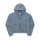 [Women] Flash Wash | Snow Wash Brushed Zip-Up Fleece Hoodie
