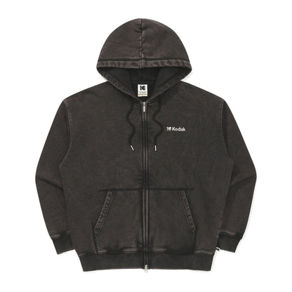 Flash Wash | Snow Wash Brushed Zip-Up Fleece Hoodie