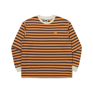 KODAK Colorama | Stripe Semi-Oversized Long Sleeve T-Shirt — K6323WRL91 BRW — image 2