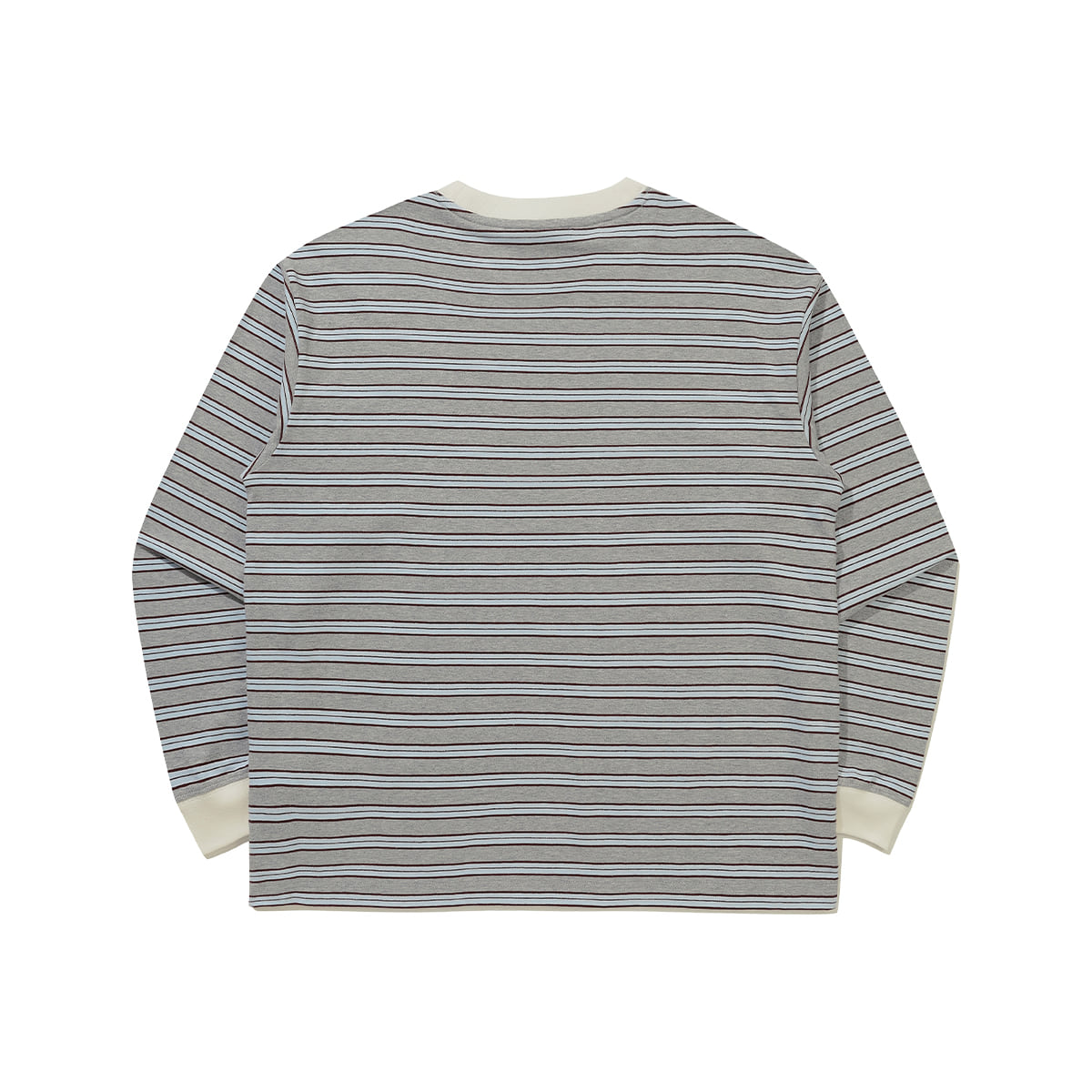 KODAK Colorama | Stripe Semi-Oversized Long Sleeve T-Shirt — K6323WRL91 MGR — image 6
