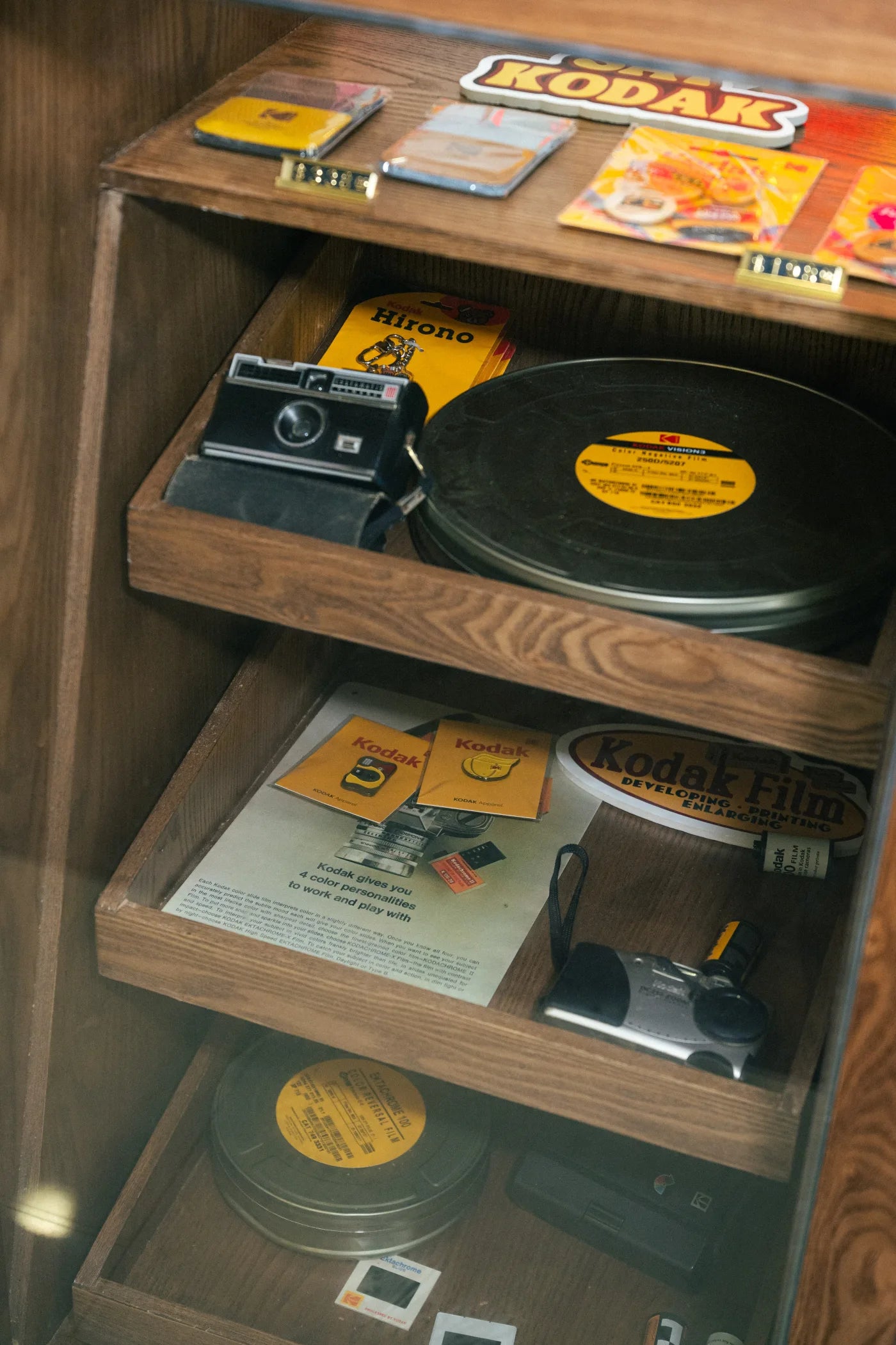 KODAK heritage camera and film display at the Harbour City pop-up